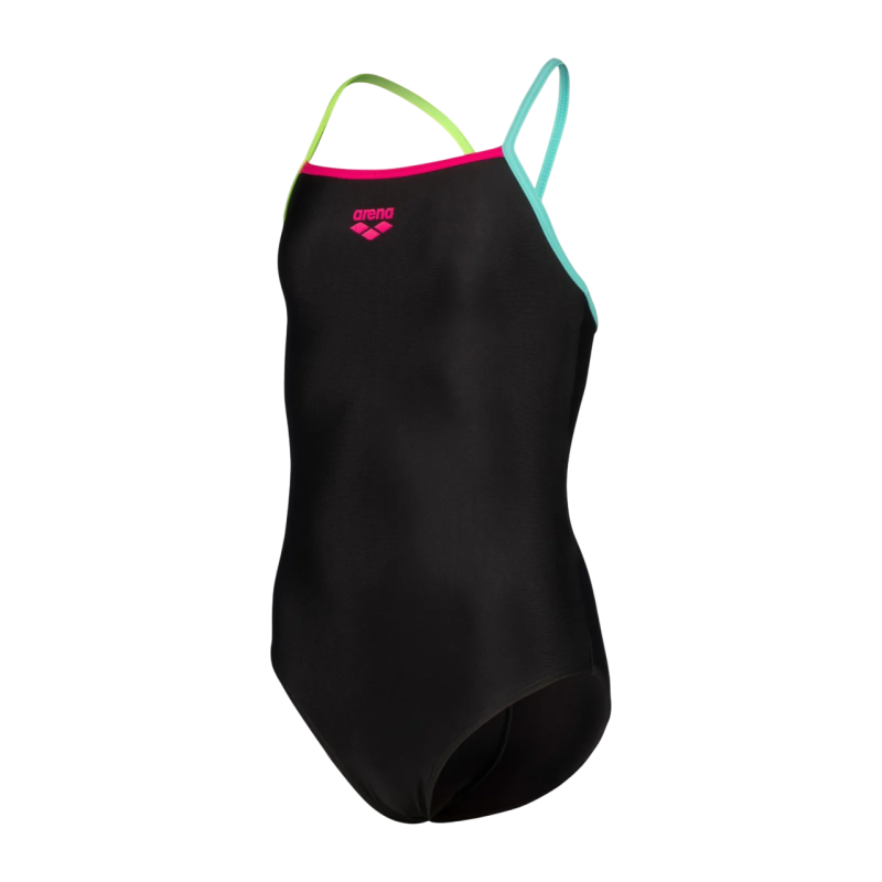 Детский купальник Arena SWIMSUIT LIGHT DROP SOLID (005919-569) размер 6-7 лет черный