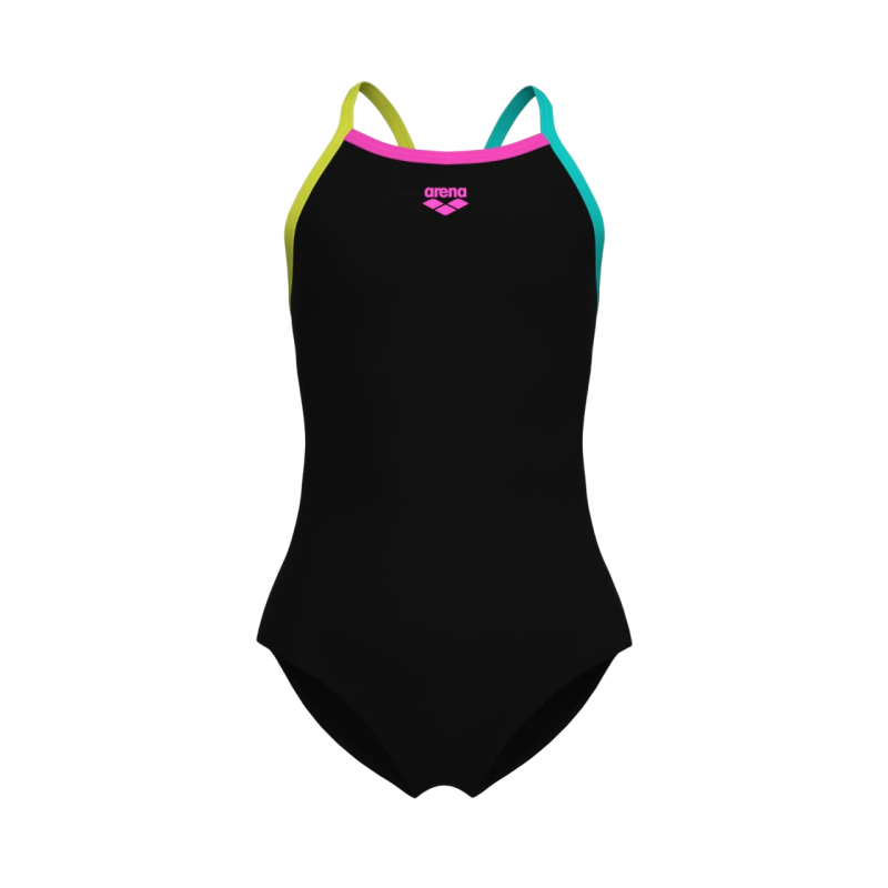 Детский купальник Arena SWIMSUIT LIGHT DROP SOLID (005919-569) размер 6-7 лет черный