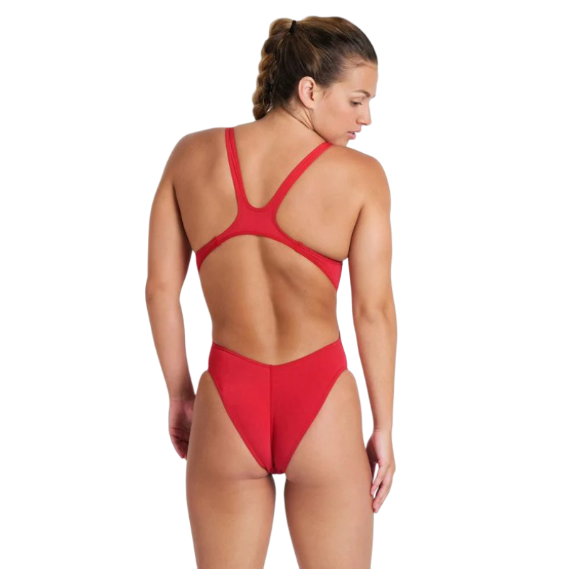 Женский спортивный купальник Arena TEAM SWIMSUIT SWIM TECH SOLID (004763-450) размер 38 красный