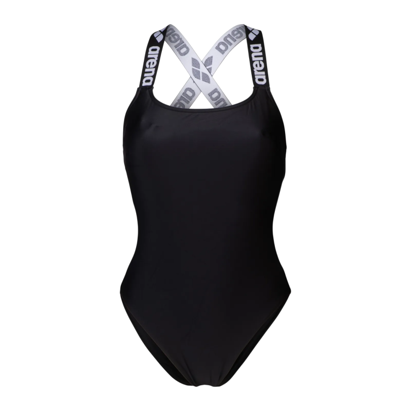Жіночий спортивний купальник для плавання Arena ELASTIC SOLID SWIMSUIT (009393-500) розмір М чорний