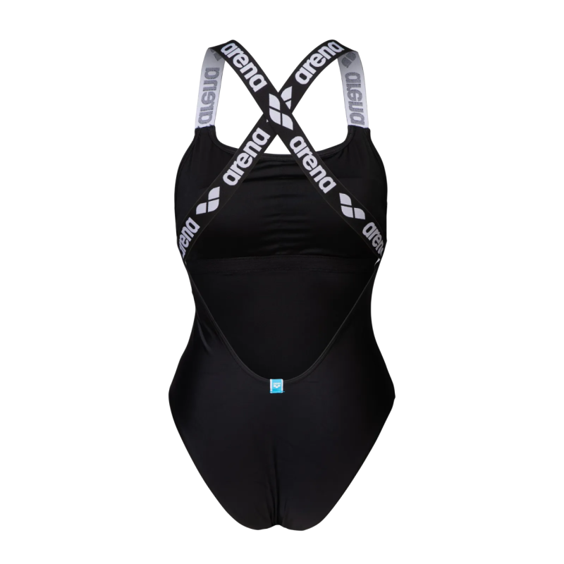 Жіночий спортивний купальник для плавання Arena ELASTIC SOLID SWIMSUIT (009393-500) розмір М чорний