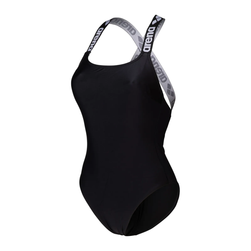 Жіночий спортивний купальник для плавання Arena ELASTIC SOLID SWIMSUIT (009393-500) розмір S чорний
