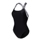 Жіночий спортивний купальник для плавання Arena ELASTIC SOLID SWIMSUIT (009393-500) розмір S чорний