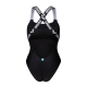 Жіночий спортивний купальник для плавання Arena ELASTIC SOLID SWIMSUIT (009393-500) розмір S чорний