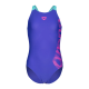 Дитячий купальник для плавання Arena GRAPHIC SWIMSUIT V BACK (010407-880) розмір 10-11 років синій