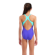 Дитячий купальник для плавання Arena GRAPHIC SWIMSUIT V BACK (010407-880) розмір 10-11 років синій