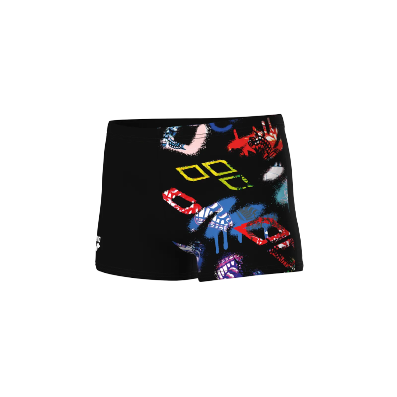 Дитячі спортивні плавки для плавання Arena GRAFFITI SWIM SHORT (010302-550) розмір 10-11 років чорні