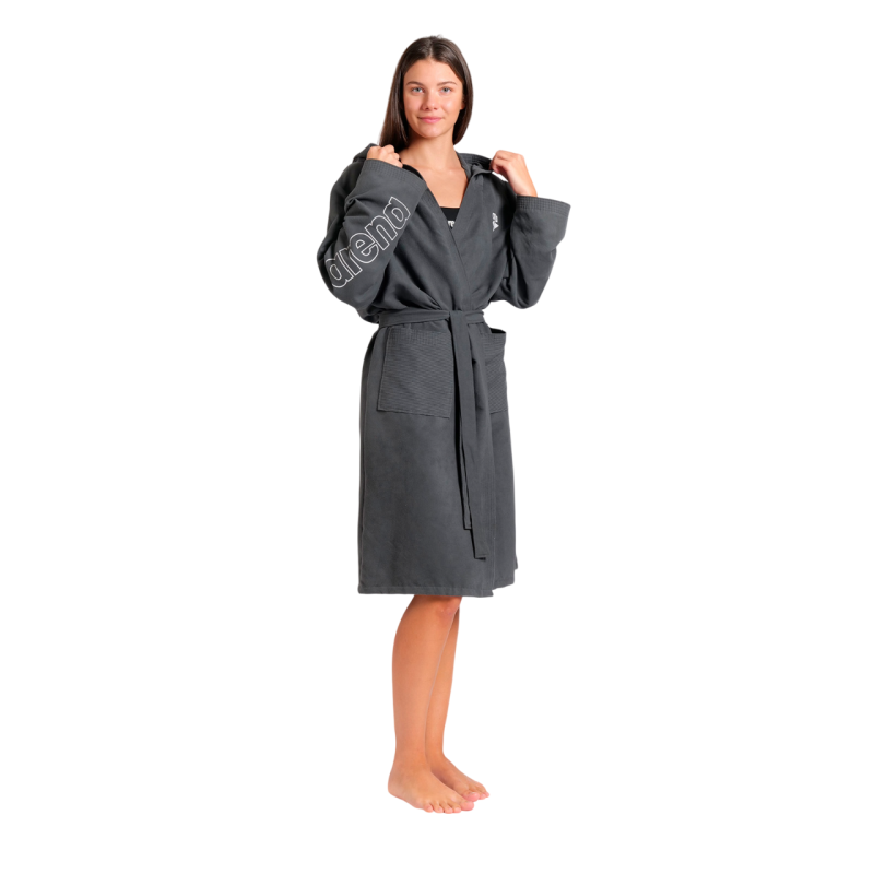 Халат з мікрофібри Arena Zeal Robe (009032-510) розмір XS, сірий