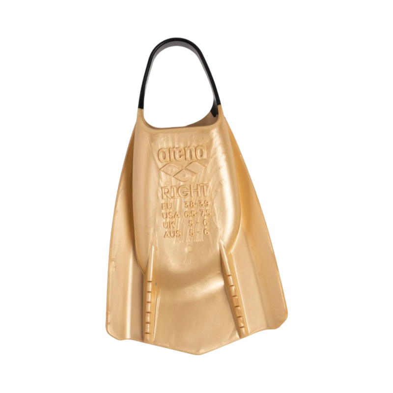 Ласти для плавання короткі із відкритою п'ятою Arena POWERFIN PRO II (006151-200) золоті, розмір 40-41