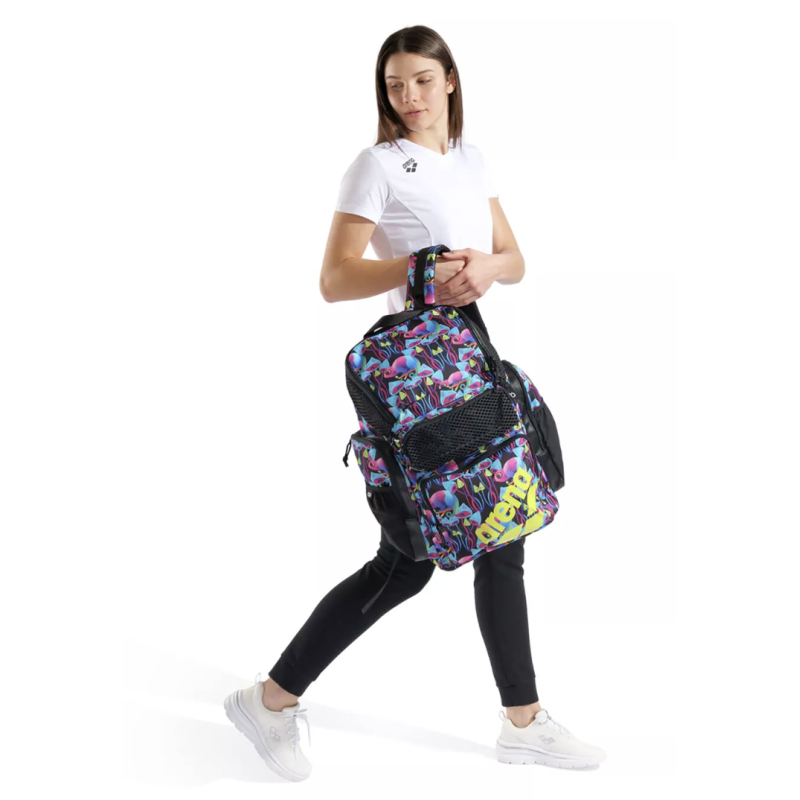 Рюкзак для плавання Arena ONE GO BACKPACK 45L AO (010232-905) Чорно бірюзовий з хаміліоном  