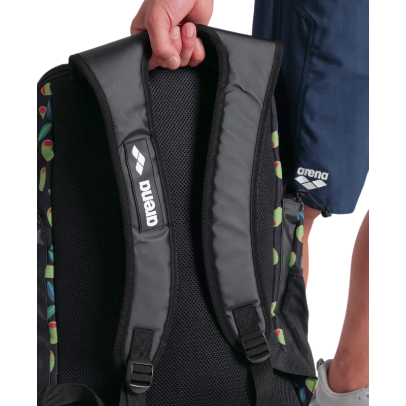 Рюкзак Arena SPIKY III BACKPACK 45 ALLOVER (006272-141) 45L чорний з оливками