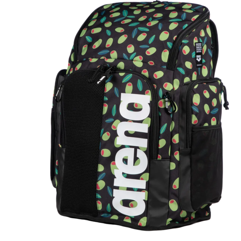 Рюкзак Arena SPIKY III BACKPACK 45 ALLOVER (006272-141) 45L чорний з оливками
