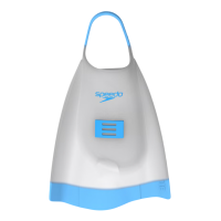 Ласти для плавання короткі із відкритою п'ятою Speedo DMC Elite FIN (8-00536201653) біло-блакитні розмір 40-42 (M-L) 