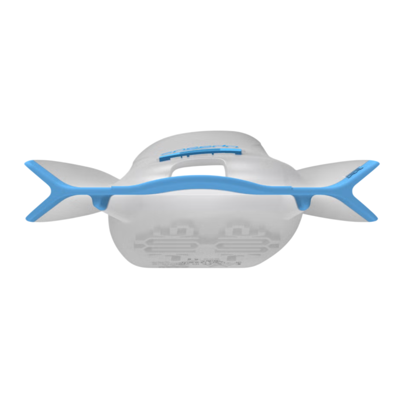 Ласти для плавання короткі із відкритою п'ятою Speedo DMC Elite FIN (8-00536201653) біло-блакитні розмір 43-44 (L) 