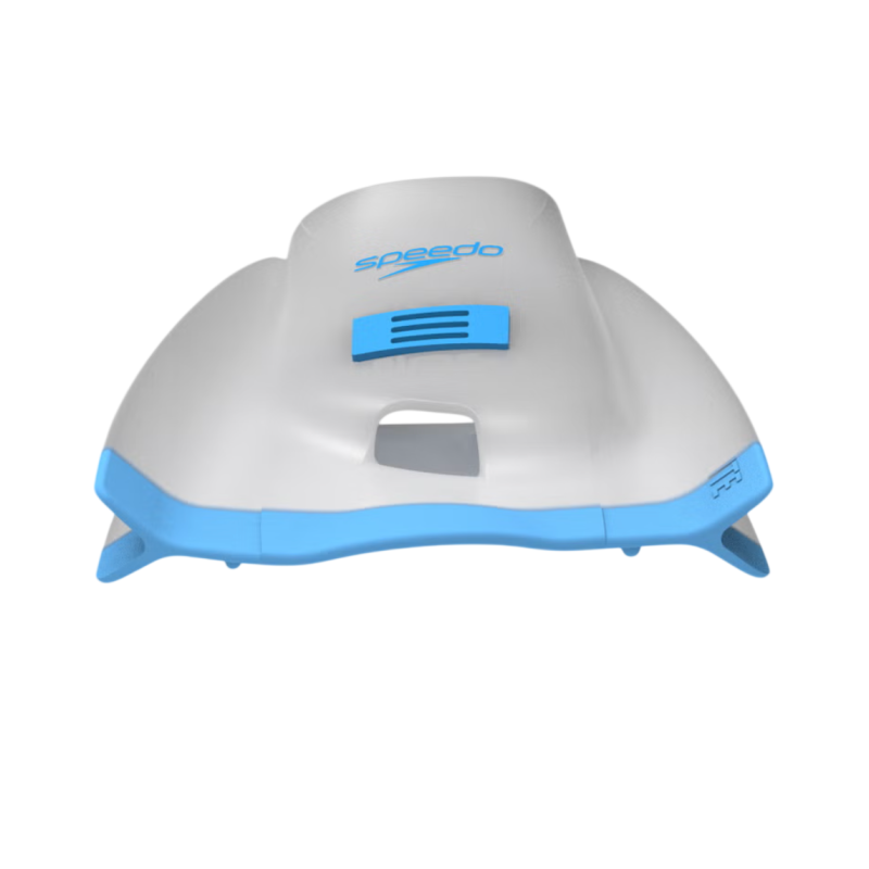 Ласти для плавання короткі із відкритою п'ятою Speedo DMC Elite FIN (8-00536201653) біло-блакитні розмір 39 (M)
