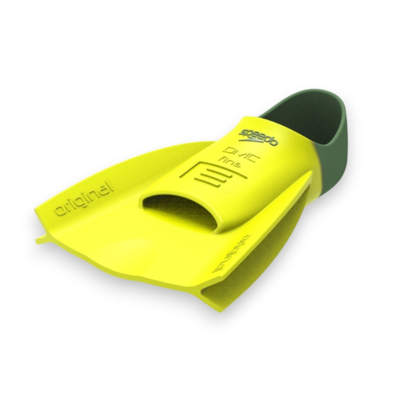 Ласти для плавання короткі із закритою п'ятою SPEEDO DMC ORIGINAL FIN (8-00536017218) жовті розмір 45-46.5 (XL)