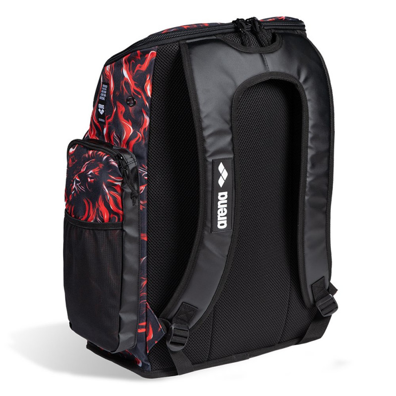 Рюкзак Arena SPIKY III BACKPACK 45 ALLOVER (006272-550) 45L чорний з вогнем