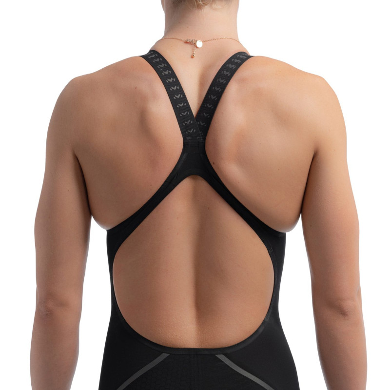 Стартовий гідрак жіночий для плавання Speedo Womens LZR INTENT 2.0 OPBK KSKN AF з відкритою спиною (8-15855H618) чорний розмір 28