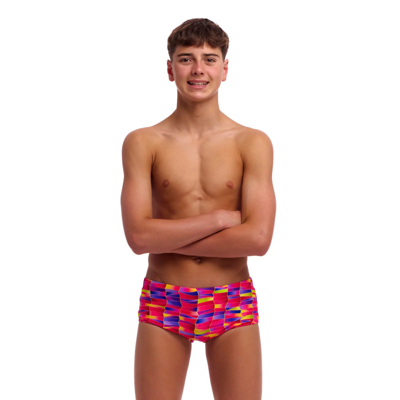 Дитячі плавки Funky Trunks Boy's Sidewinder Trunks Wriggle Walls (FTS015B72223) розмір 28 рожеві