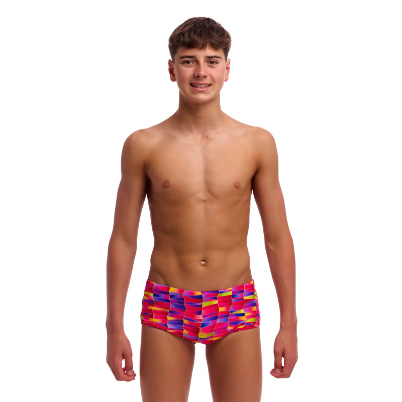 Дитячі плавки Funky Trunks Boy's Sidewinder Trunks Wriggle Walls (FTS015B72223) розмір 28 рожеві