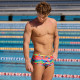 Чоловічі плавки Funky Trunks Men's Sidewinder Trunks Free Foliage (FTS015M72240) розмір 36 рожеві