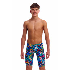Плавки довгі джамери для плаванння Funky Trunks Boy's Birdie Wordie Training Jammers (FTS003B72248) розмір 22 (6-7 років) з туканами