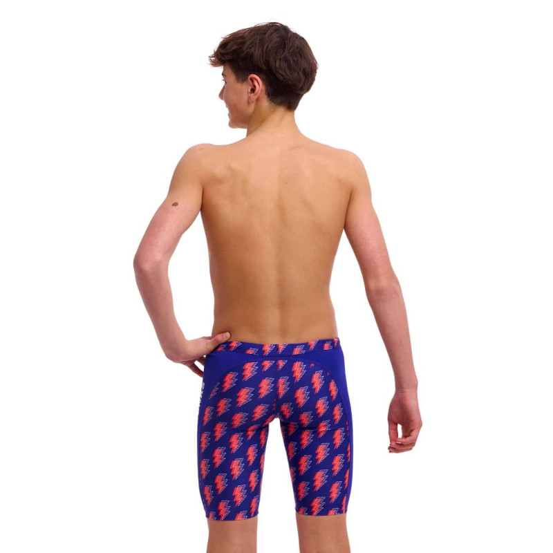 Плавки довгі джамери для плаванння Funky Trunks Boy's Flash Training Jammers (FTS003B72087) розмір 26 (10-11 років) з блискавкою