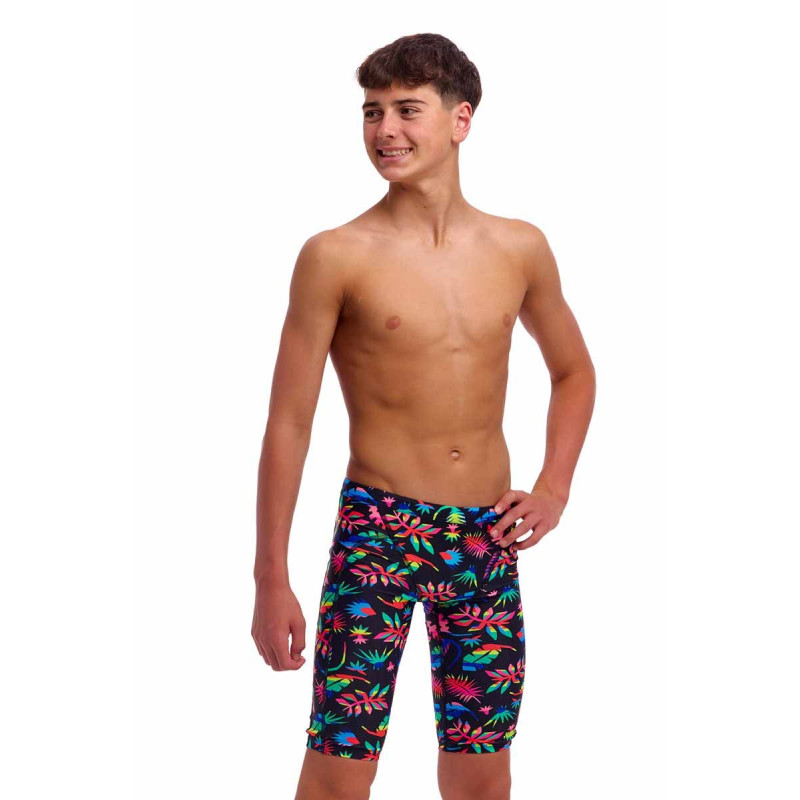 Плавки довгі джамери для плаванння Funky Trunks Boy's Lost Leaf Training Jammers (FTS003B72241) розмір 24 (8-9 років) з загублений лист
