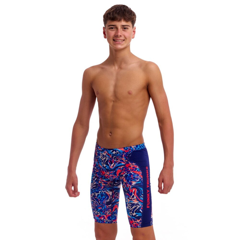 Плавки довгі джамери для плаванння Funky Trunks Boy's Mad Cat Training Jammers (FTS003B72236) розмір 22 (6-7 років) Скажений кіт