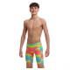 Плавки довгі джамери для плаванння Funky Trunks Boy's Melting Mayhem Training Jammers (FTS003B72154) розмір 24 (8-9 років) Танучий хаос
