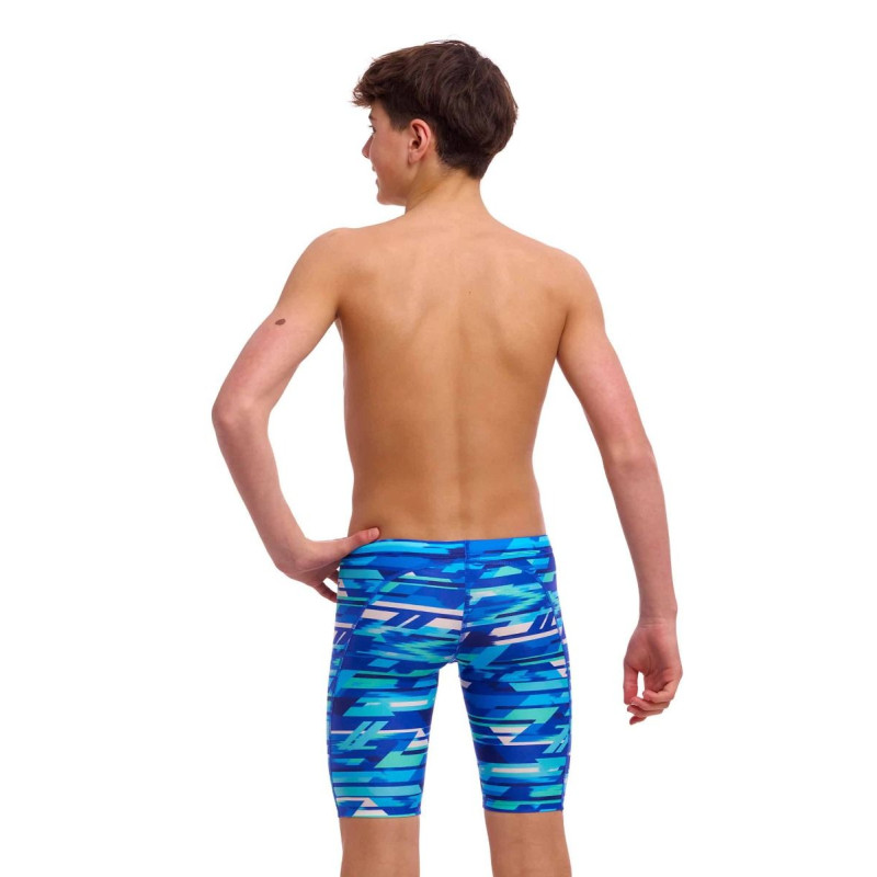 Плавки довгі джамери для плаванння Funky Trunks Boy's Pace Racer Training Jammers (FTS003B72071) розмір 24 (8-9 років) сині