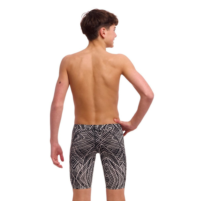 Плавки довгі джамери для плаванння Funky Trunks Boy's Space Signals Training Jammers (FTS003B72097) розмір 22 (6-7 років) чорні