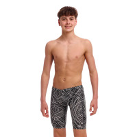 Плавки довгі джамери для плаванння Funky Trunks Boy's Space Signals Training Jammers (FTS003B72097) розмір 22 (6-7 років) чорні