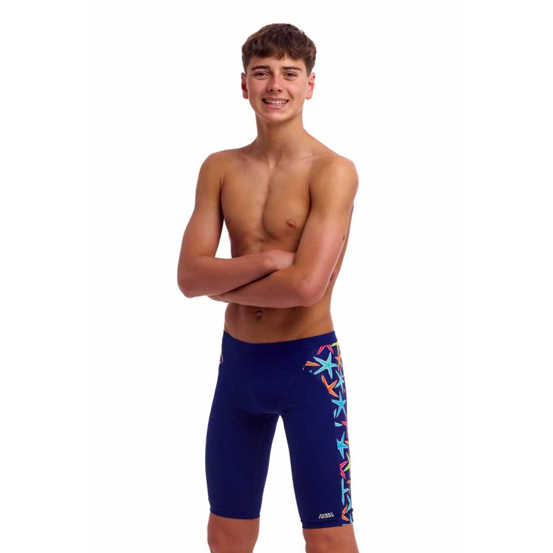 Дитячі плавки довгі джамери для плаванння Funky Trunks Boy's Starry Night Training Jammers (FTS003B72218) розмір 22 (6-7 років) зірочки 