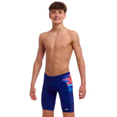 Дитячі плавки довгі джамери для плаванння Funky Trunks Boy's Storm At Sea Training Jammers (FTS003B72168) розмір 22 (6-7 років) шторм в морі 