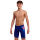 Дитячі плавки довгі джамери для плаванння Funky Trunks Boy's Storm At Sea Training Jammers (FTS003B72168) розмір 24 (8-9 років) шторм в морі 