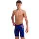 Дитячі плавки довгі джамери для плаванння Funky Trunks Boy's Storm At Sea Training Jammers (FTS003B72168) розмір 24 (8-9 років) шторм в морі 