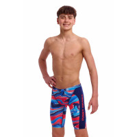 Дитячі плавки довгі джамери для плаванння Funky Trunks Boy's Wave CrazeTraining Jammers (FTS003B72172) розмір 28 (12-13 років) сині 
