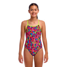 Дитячий купальник Funkita Girl's Single Strap One Piece Swan City (FKS030G72231) з лебедями розмір 10 (10-11 років) 