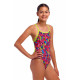 Дитячий купальник Funkita Girl's Single Strap One Piece Swan City (FKS030G72231) з лебедями розмір 12 (12-13 років) 