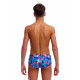 Дитячі плавки Funky Trunks Boy's Sidewinder Trunks Messy Messy Messy (FTS015B72252) розмір 24 (8-9 років) блакитні