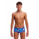 Дитячі плавки Funky Trunks Boy's Sidewinder Trunks Messy Messy Messy (FTS015B72252) розмір 24 (8-9 років) блакитні