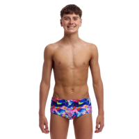 Дитячі плавки Funky Trunks Boy's Sidewinder Trunks Wet Wave (FTS015B72221) розмір 28 (12-13 років) блакитні