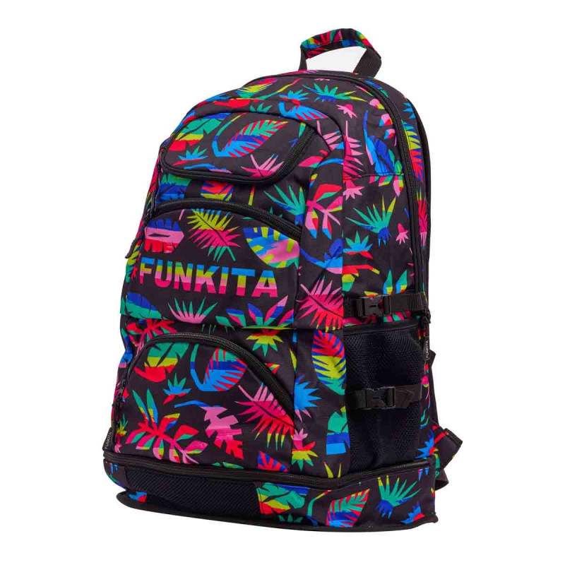 Рюкзак для плавання Funkita Elite Squad Backpack Tropic Lost Leaf (FKG003N72241) 36 літрів з чорний 