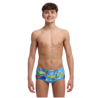 Дитячі плавки Funky Trunks Boy's Sidewinder Trunks Duuude (FTS015B72152) розмір 26 (10-11 років) з тваринками 