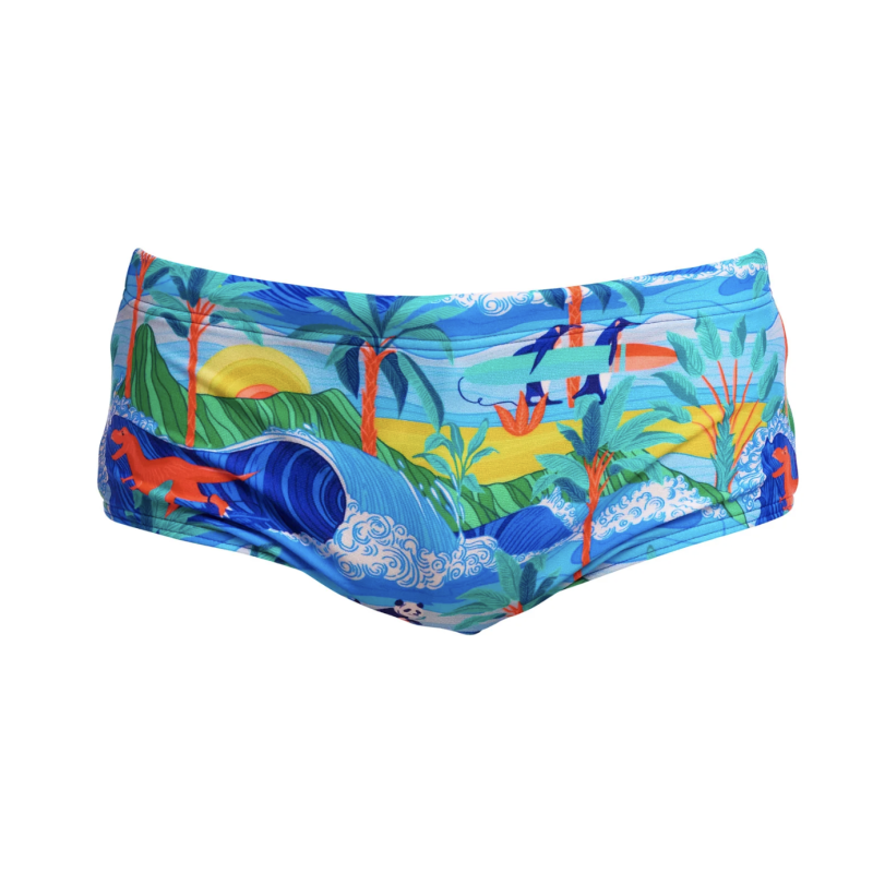 Дитячі плавки Funky Trunks Boy's Sidewinder Trunks Duuude (FTS015B72152) розмір 28 (12-13 років) з тваринками 