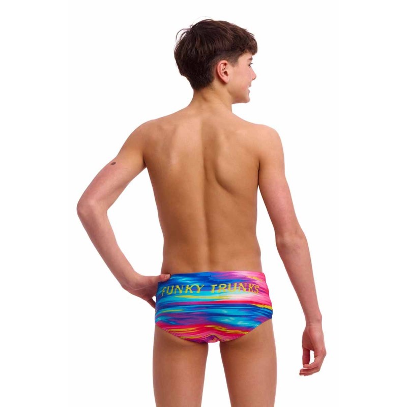 Дитячі плавки Funky Trunks Boy's Sidewinder Trunks Lost Leaf (FTS015B72163) розмір 26 (10-11 років)  