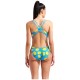 Жіночий спортивний купальник для плавання Arena LEMONS SWIMSUIT LACE PLUS BACK (010704-858) з лимонами розмір 40