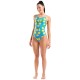 Жіночий спортивний купальник для плавання Arena LEMONS SWIMSUIT LACE PLUS BACK (010704-858) з лимонами розмір 40