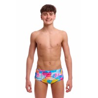 Дитячі плавки Funky Trunks Boy's Sidewinder Trunks Pixel Paradise (FTS015B72177) розмір 24 (8-9 років) рожевий